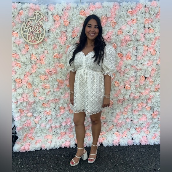 Buddy Love White Lace Mini Dress - Picture 2 of 8